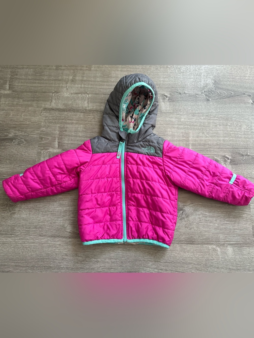 Reversible Girls North Face Winter Jacket